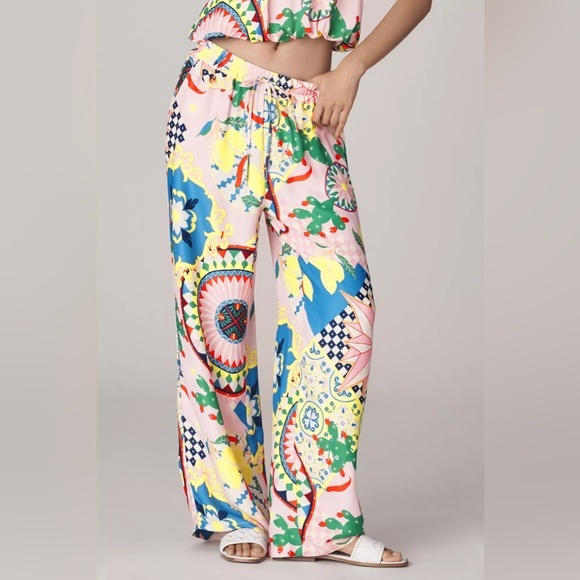 Anthropologie Multicolor Wide-Leg Pants NWOT Maeve - Picture 1 of 7